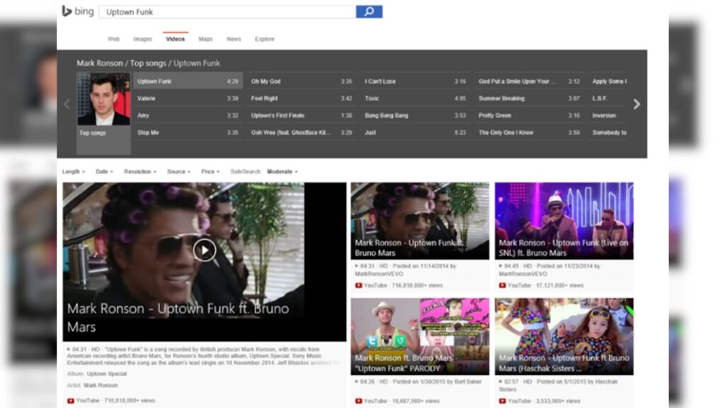 Bing refreshes video search with bigger thumbnails Future Developments and Updates