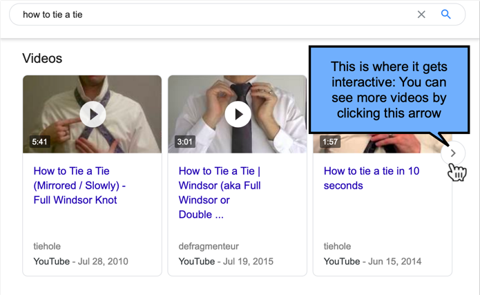 Google expands its Carousel features in search results Markup Spam