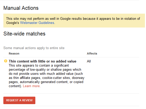 The Impact of Googles Penalty on Private Blog Networks Googles Past Penalties